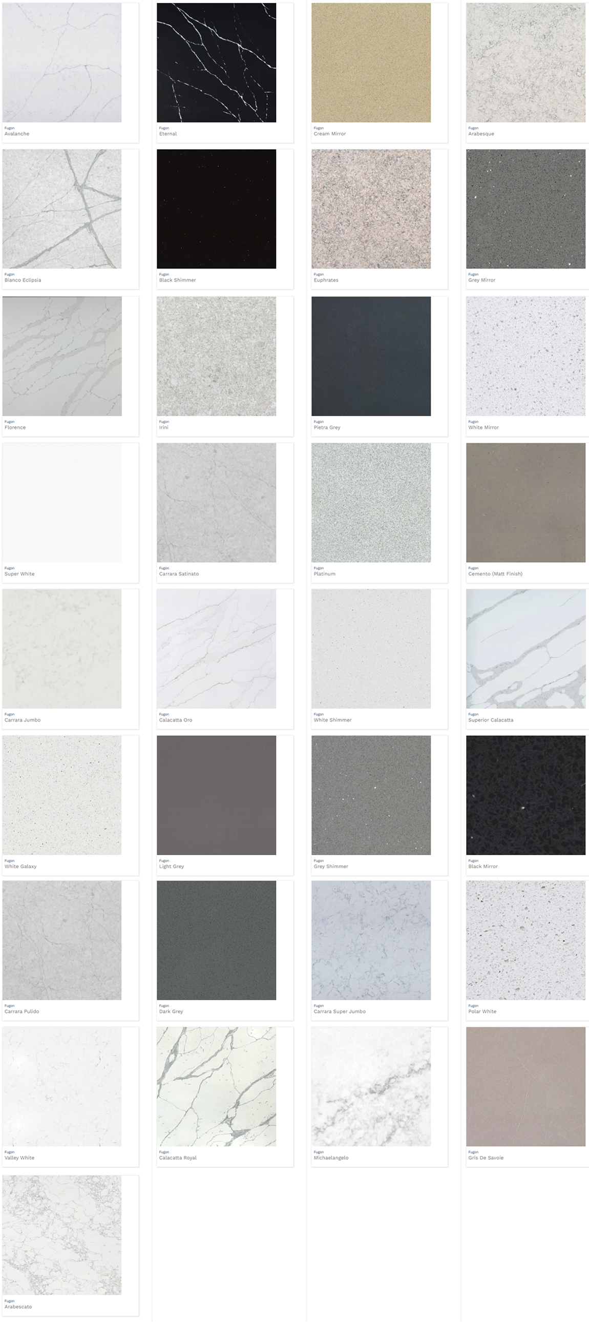 Fugen Quartz Colours