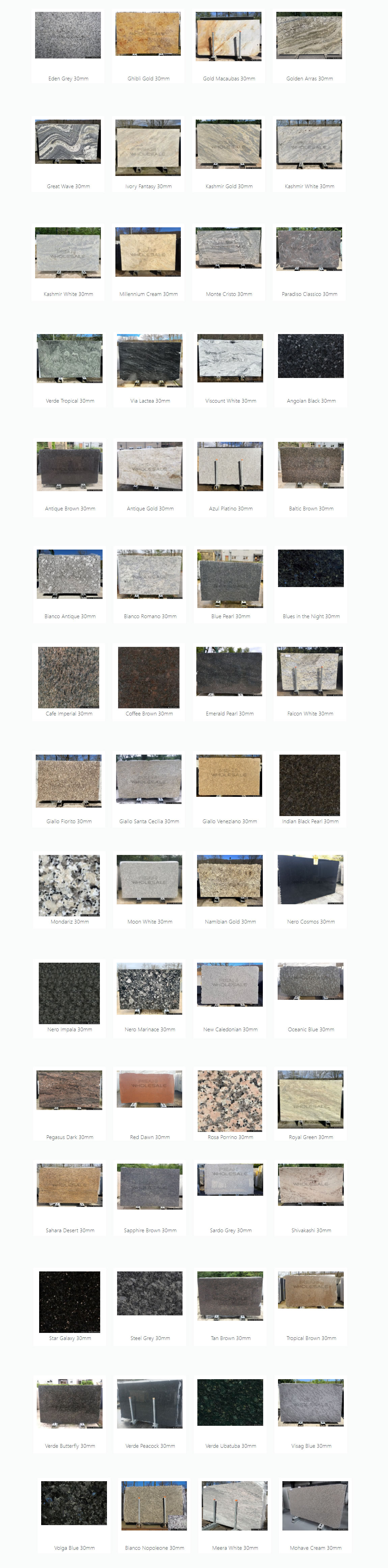 Pisani Granite Colours